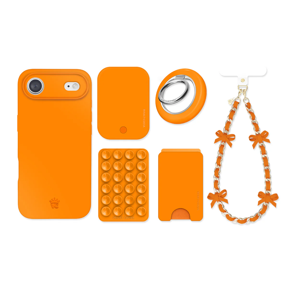 Pumpkin Spice Orange iPhone Bundle Set - Image 13