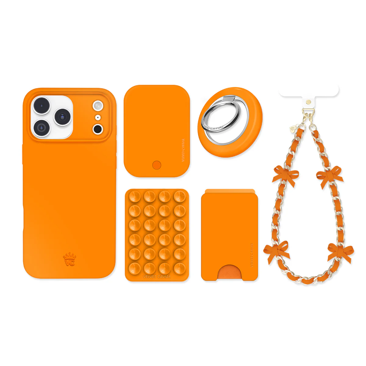 Pumpkin Spice Orange iPhone Bundle Set - Image 15