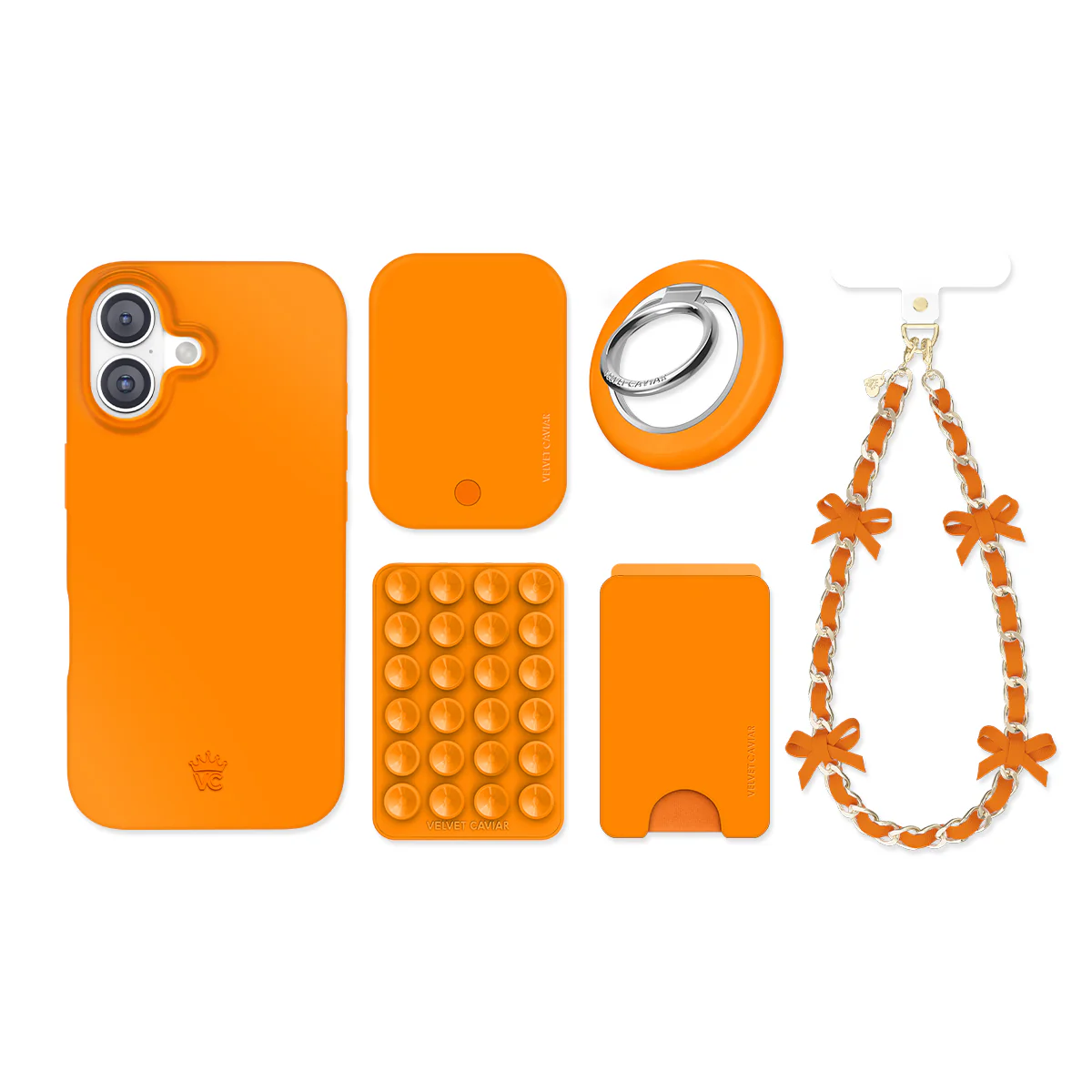 Pumpkin Spice Orange iPhone Bundle Set - Image 16