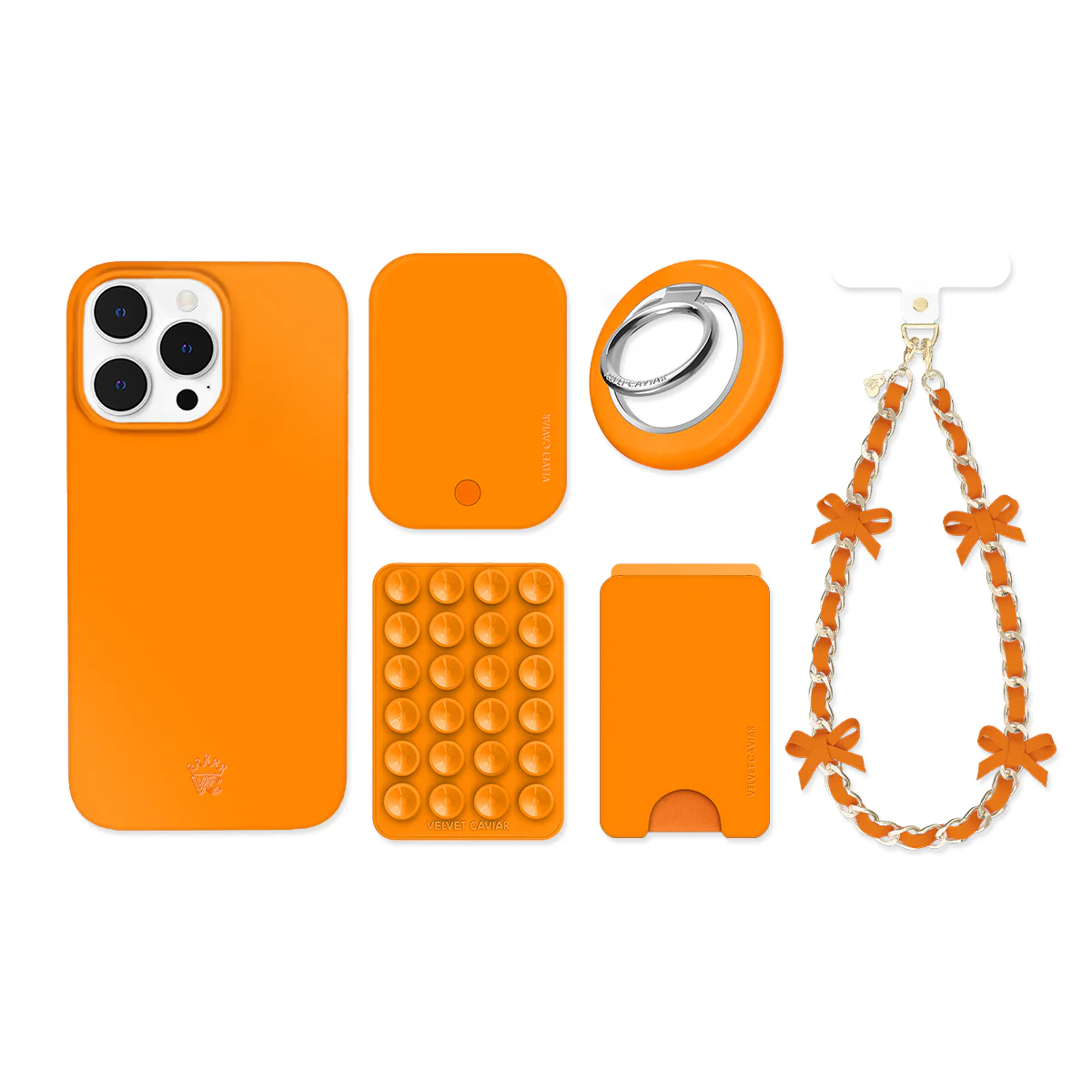Pumpkin Spice Orange iPhone Bundle Set - Image 2