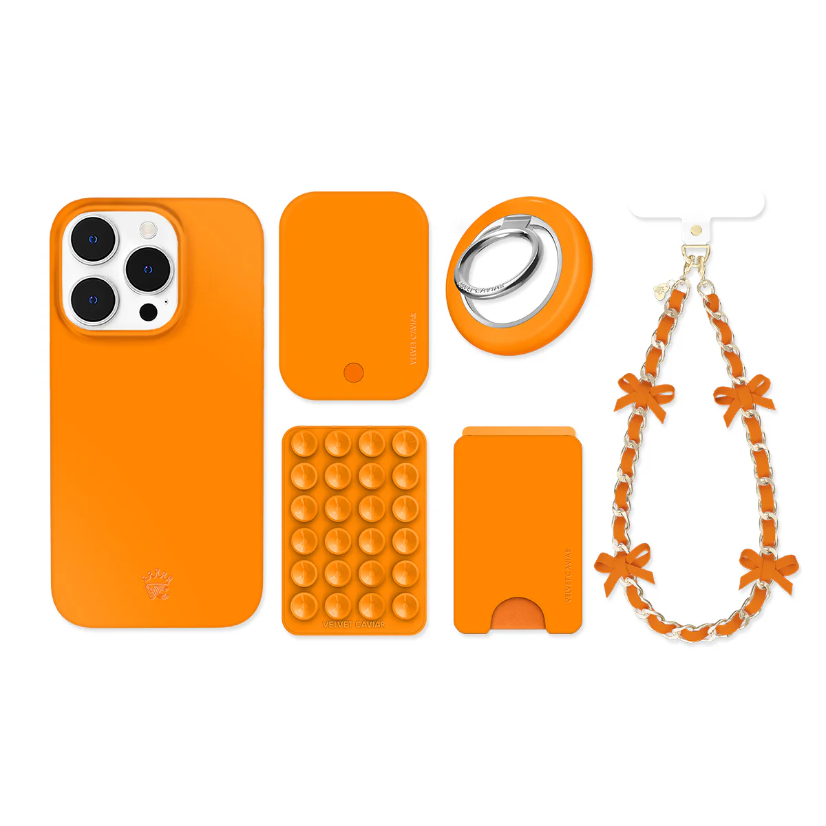 Pumpkin Spice Orange iPhone Bundle Set - Image 3