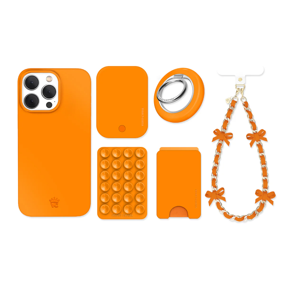 Pumpkin Spice Orange iPhone Bundle Set - Image 6