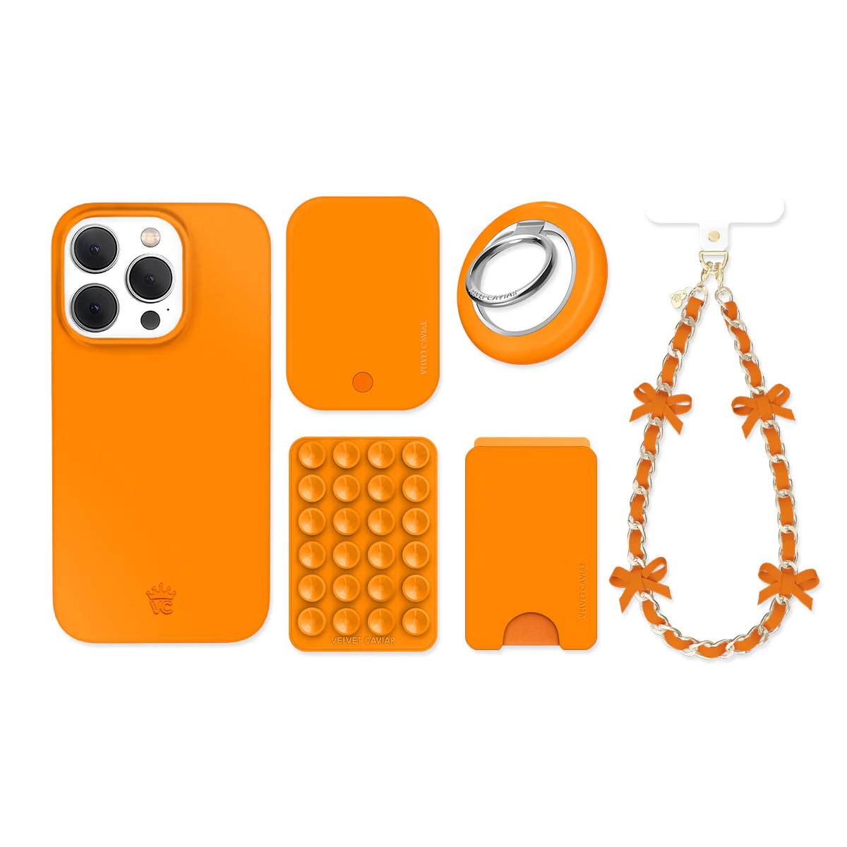Pumpkin Spice Orange iPhone Bundle Set - Image 7