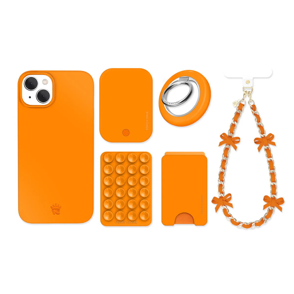 Pumpkin Spice Orange iPhone Bundle Set - Image 8