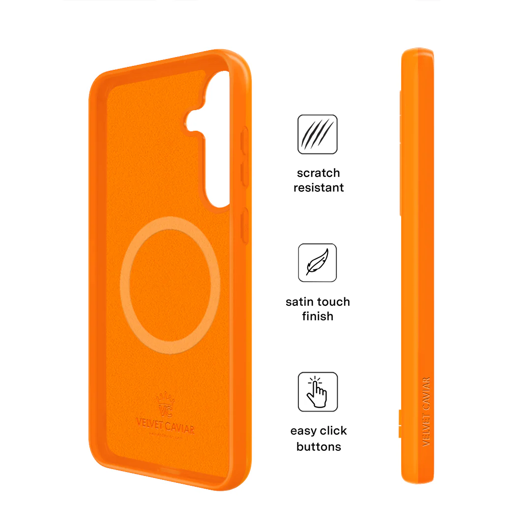Pumpkin Spice Orange Samsung Case - Image 10