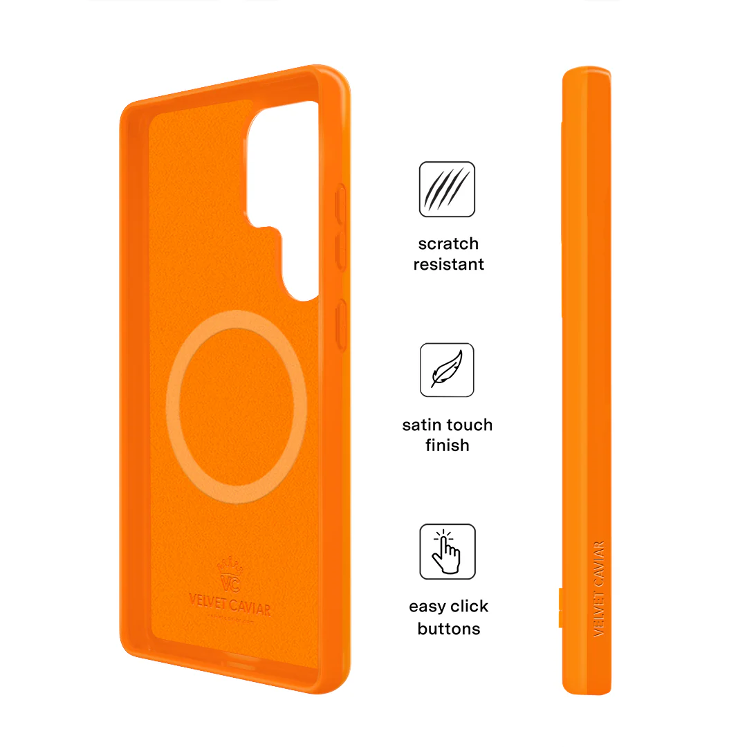 Pumpkin Spice Orange Samsung Case - Image 15