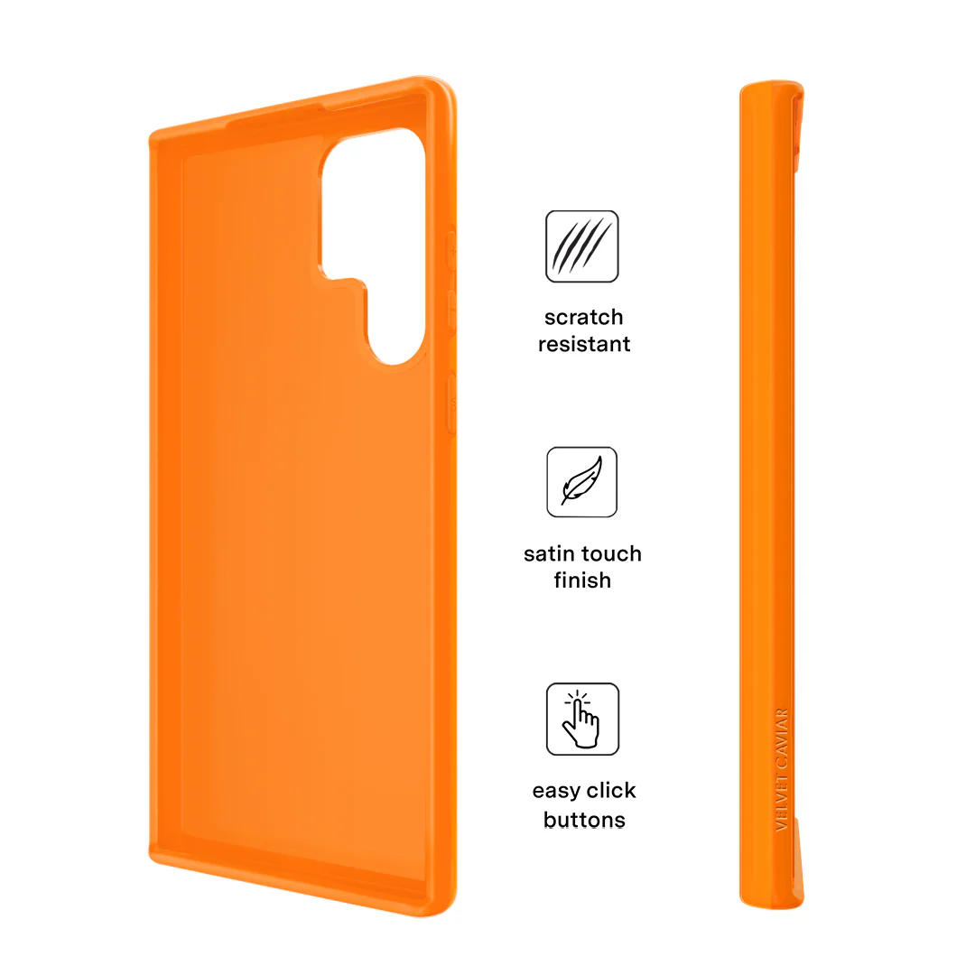 Pumpkin Spice Orange Samsung Case - Image 45