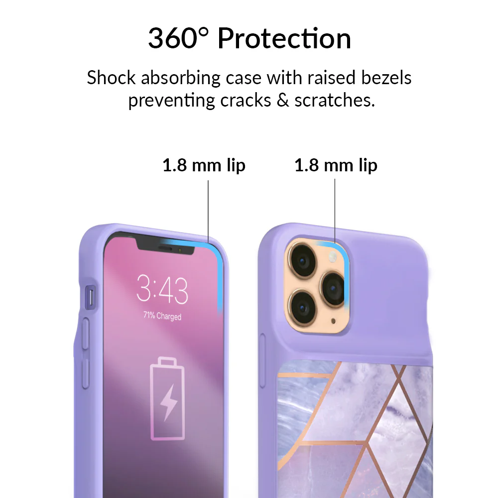 Purple Geometric iPhone Charging Case - Image 16