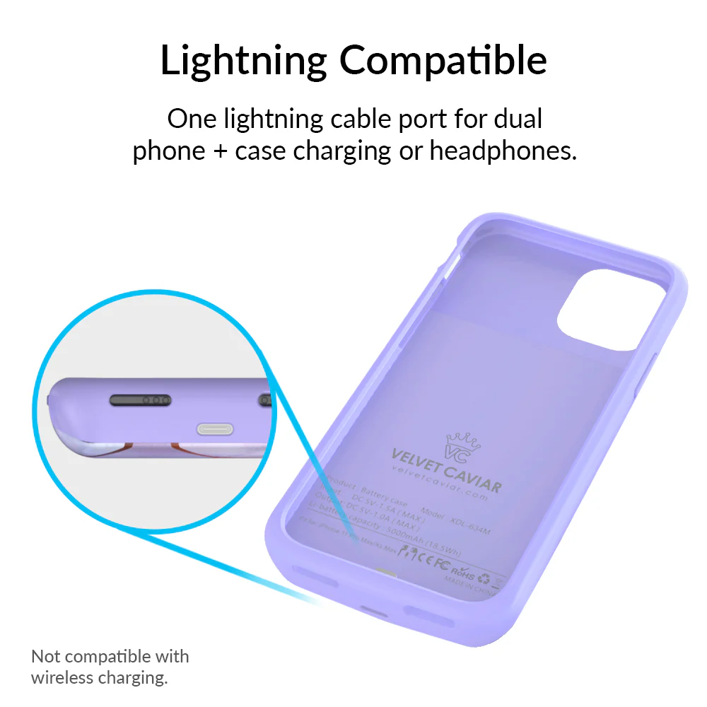 Purple Geometric iPhone Charging Case - Image 24
