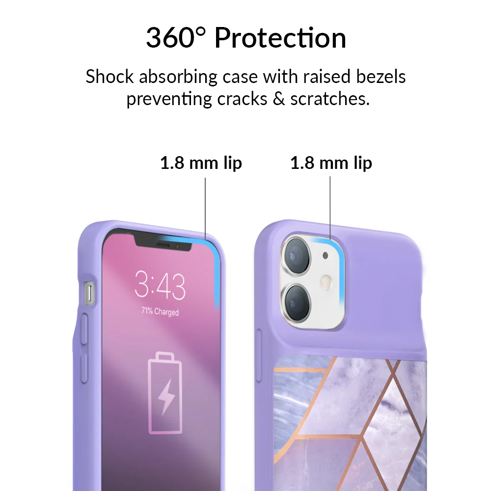 Purple Geometric iPhone Charging Case - Image 28