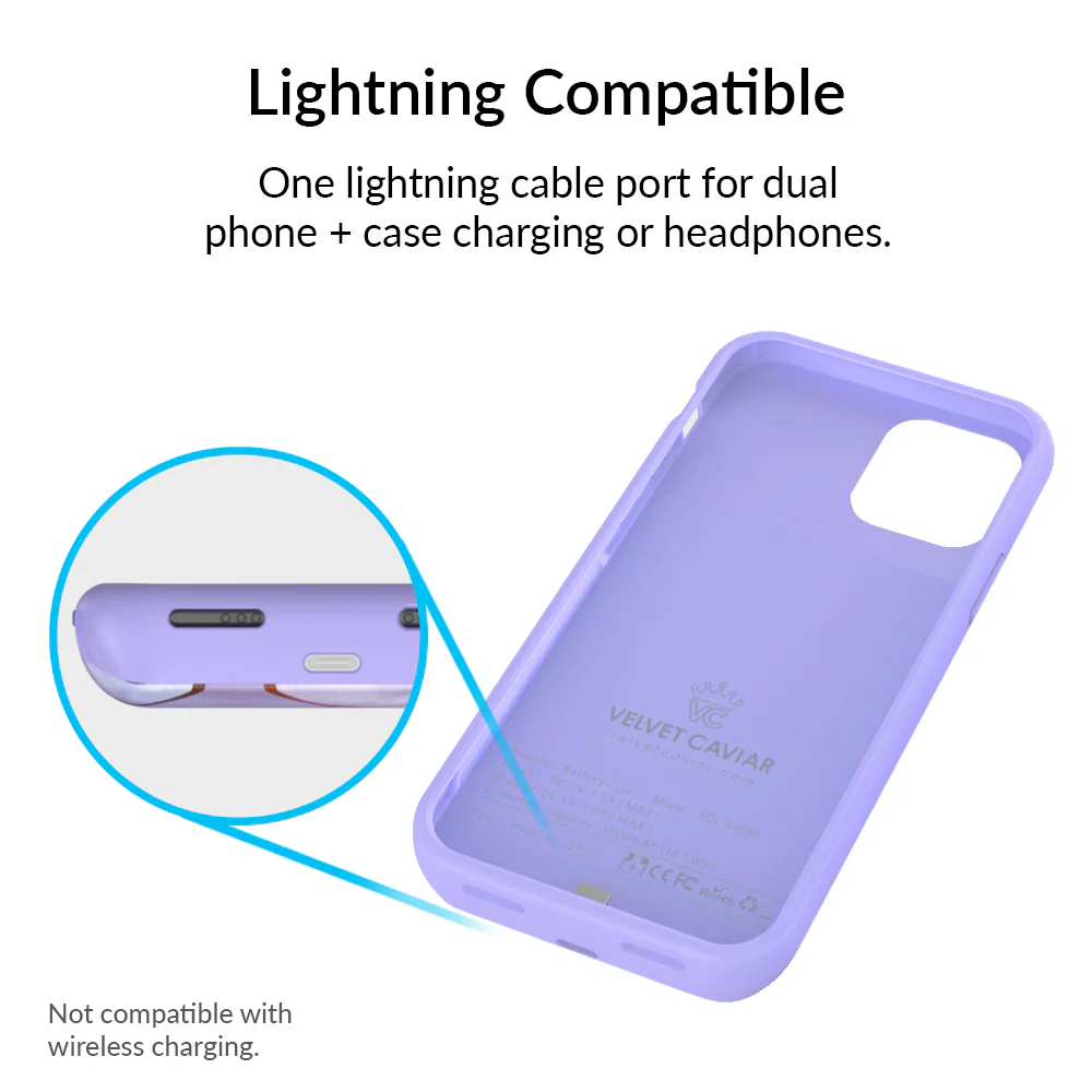 Purple Geometric iPhone Charging Case - Image 30