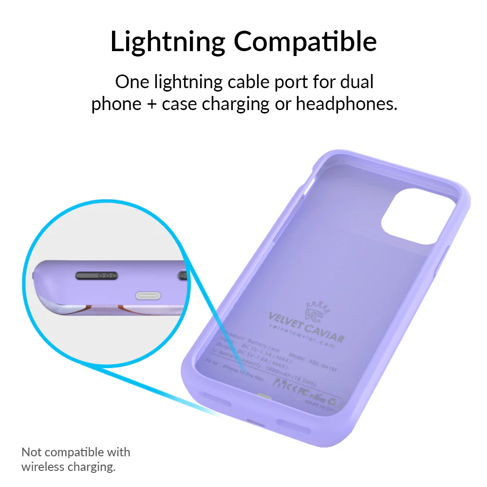 Purple Geometric iPhone Charging Case - Image 42