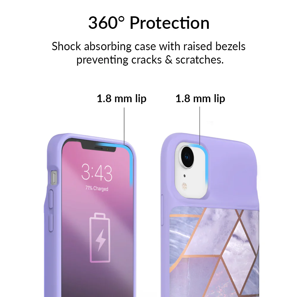 Purple Geometric iPhone Charging Case - Image 46