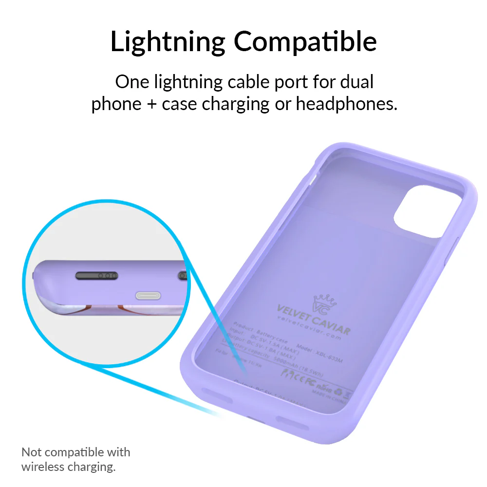 Purple Geometric iPhone Charging Case - Image 54