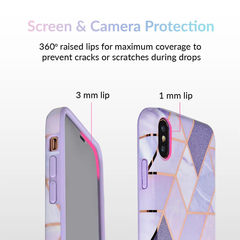Purple Geometric Marble iPhone Case - Image 21