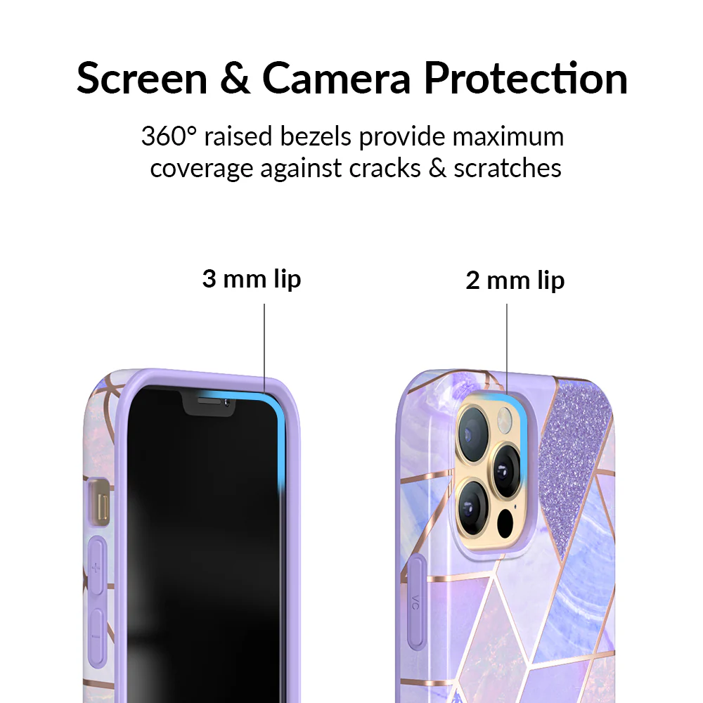 Purple Geometric Marble iPhone Case - Image 57