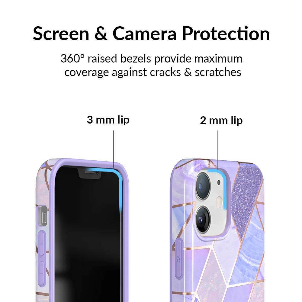 Purple Geometric Marble iPhone Case - Image 63