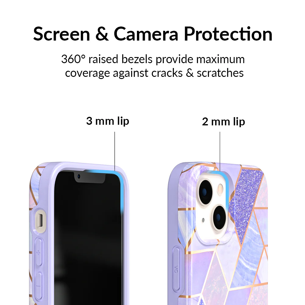 Purple Geometric Marble iPhone Case - Image 75