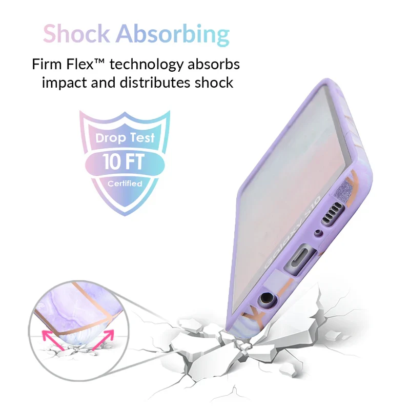 Purple Geometric Marble Samsung Case - Image 13