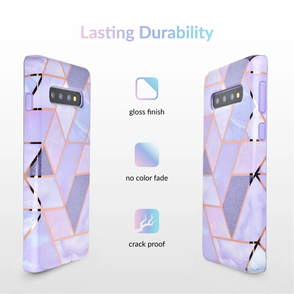 Purple Geometric Marble Samsung Case - Image 19