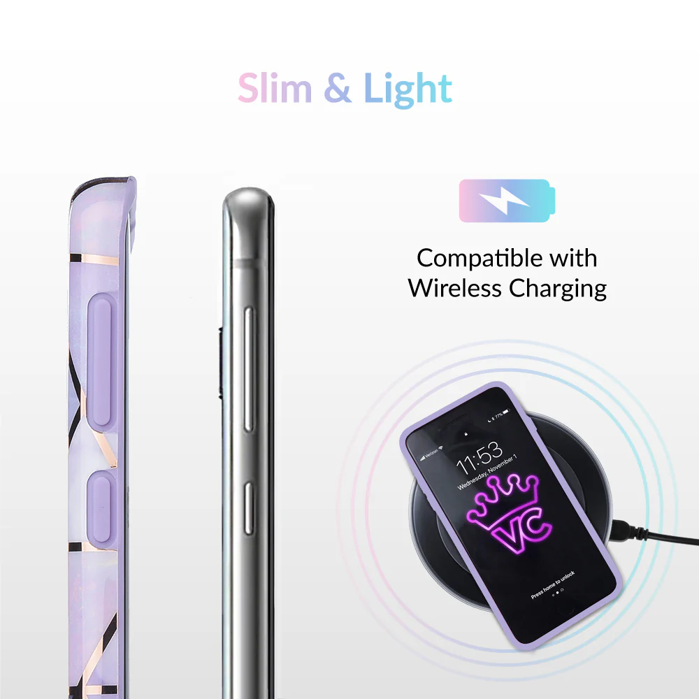 Purple Geometric Marble Samsung Case - Image 20