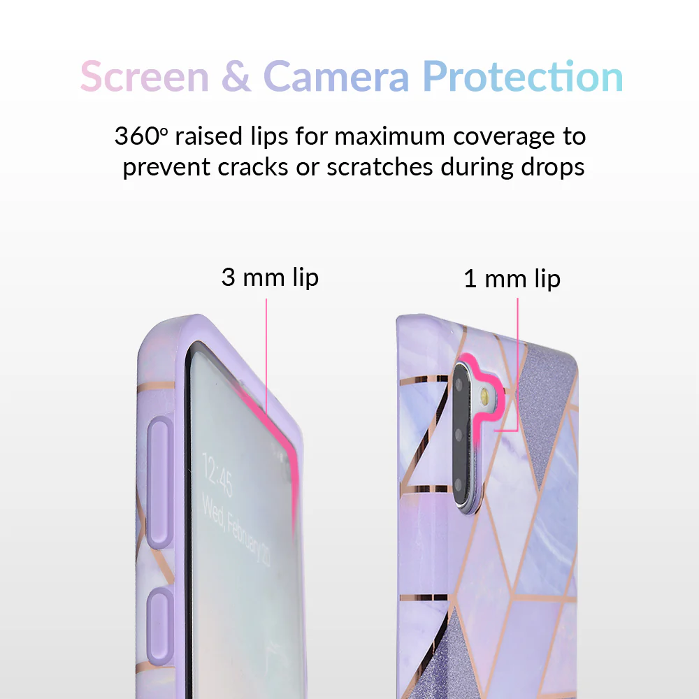 Purple Geometric Marble Samsung Case - Image 22
