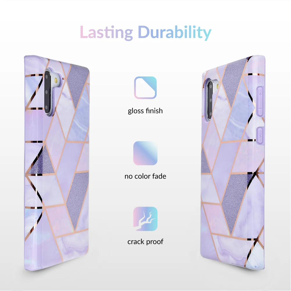 Purple Geometric Marble Samsung Case - Image 24