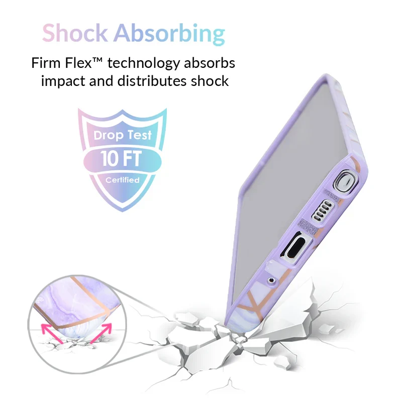 Purple Geometric Marble Samsung Case - Image 28