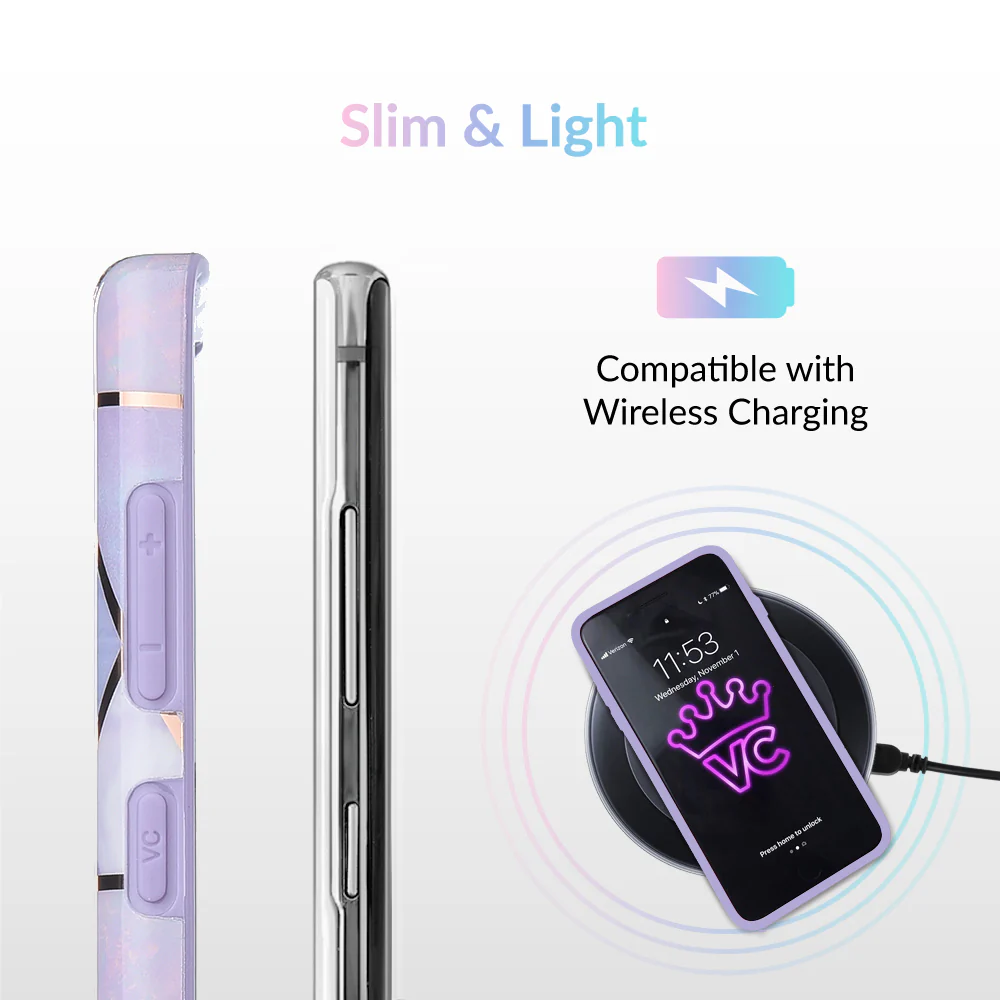 Purple Geometric Marble Samsung Case - Image 30