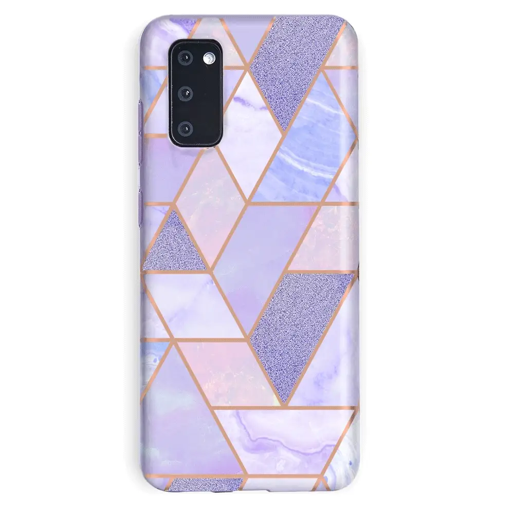 Purple Geometric Marble Samsung Case - Image 31
