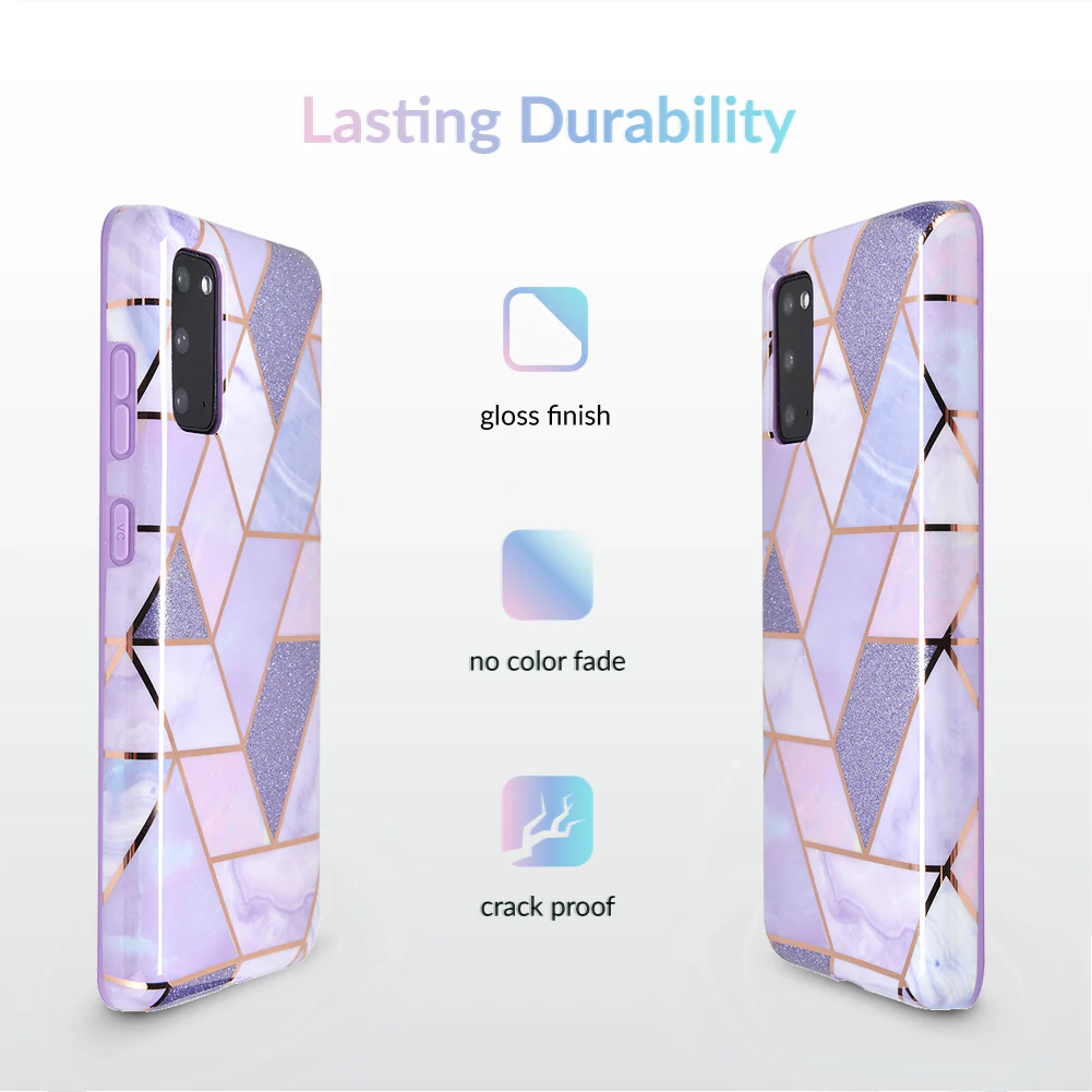 Purple Geometric Marble Samsung Case - Image 34