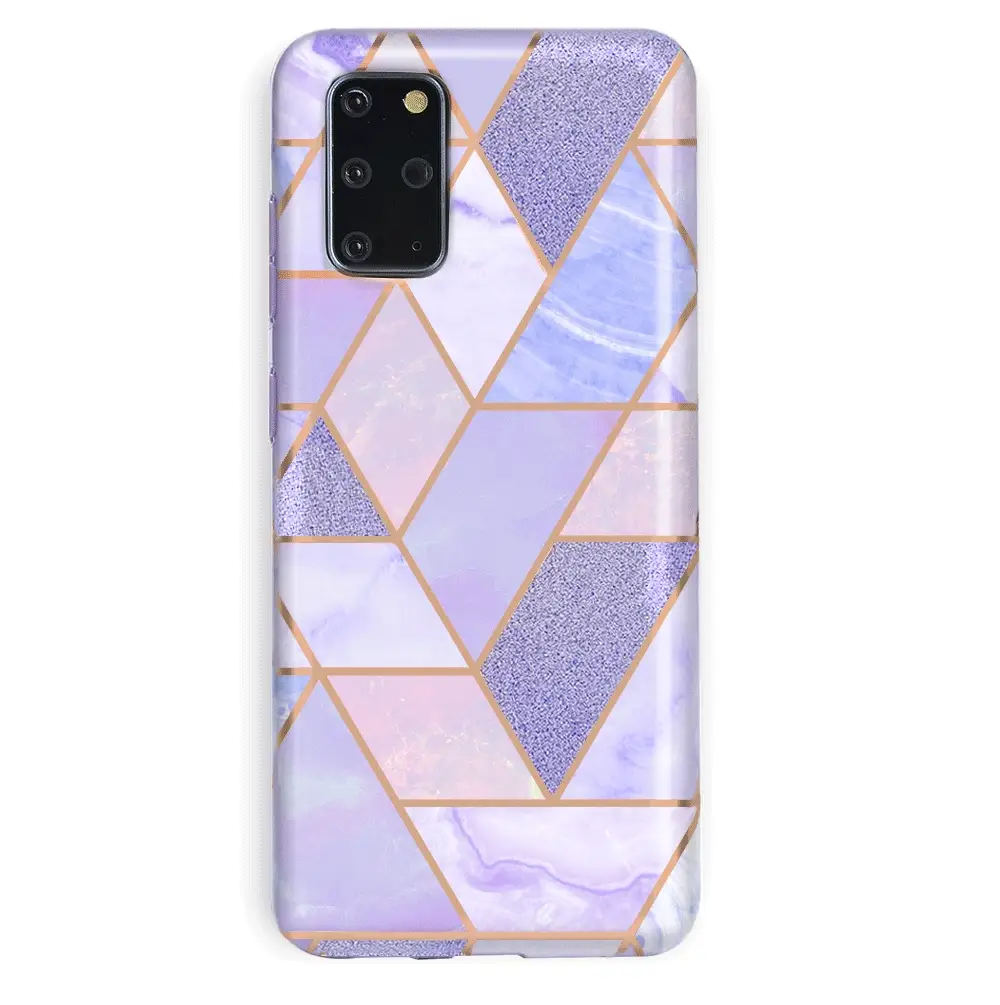Purple Geometric Marble Samsung Case - Image 36