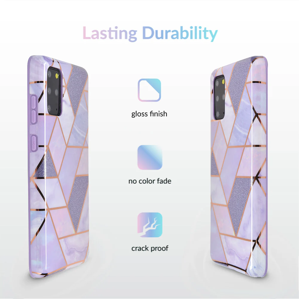 Purple Geometric Marble Samsung Case - Image 39