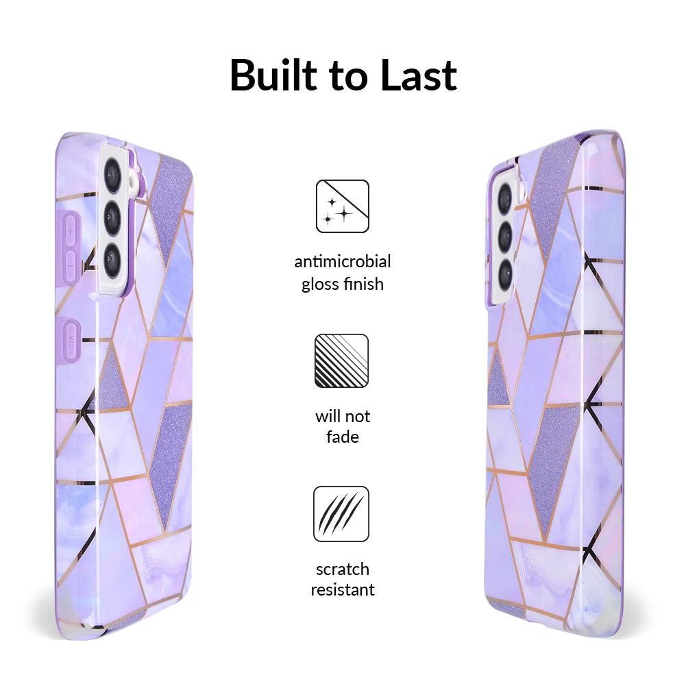 Purple Geometric Marble Samsung Case - Image 50