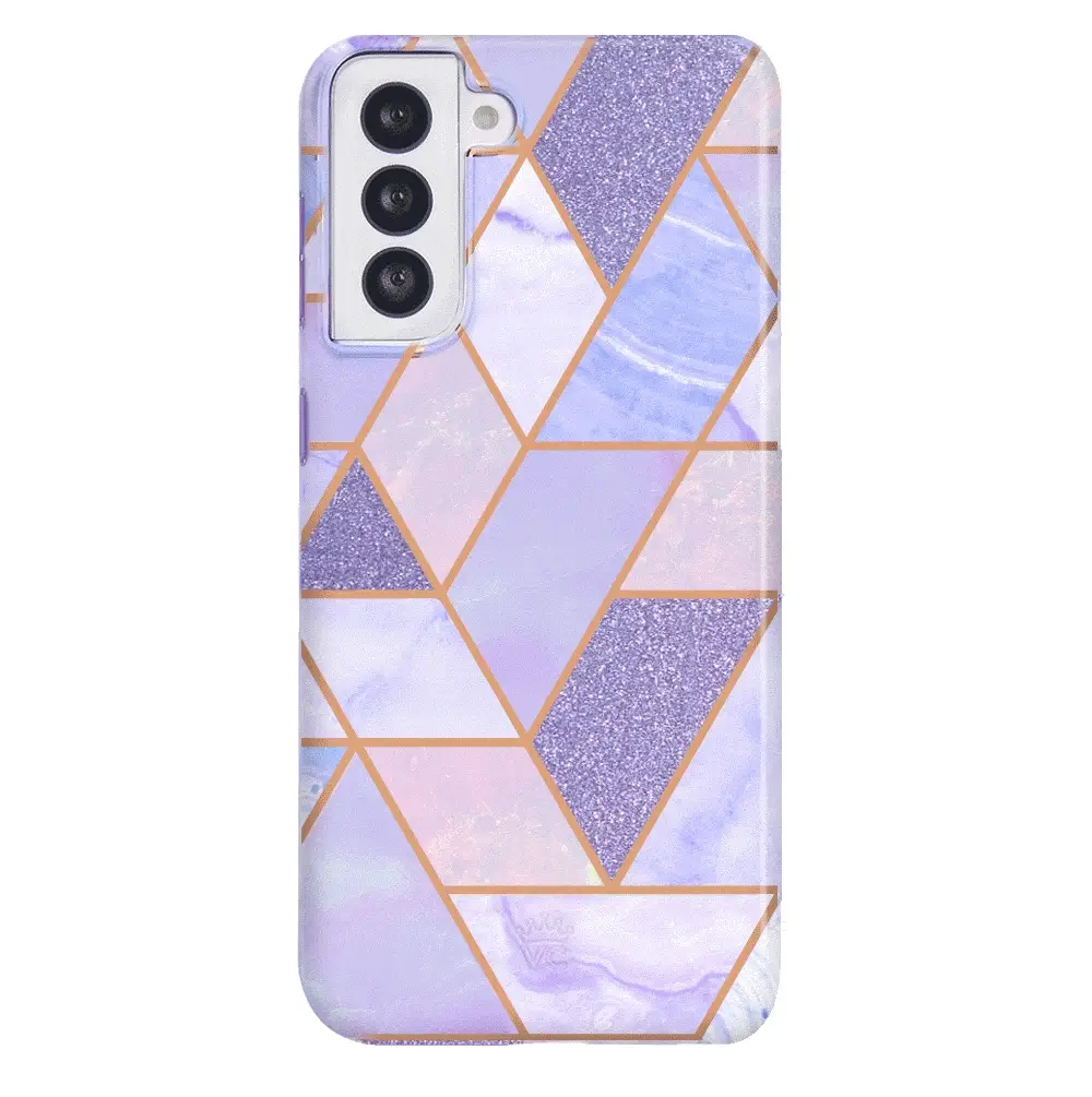Purple Geometric Marble Samsung Case - Image 52