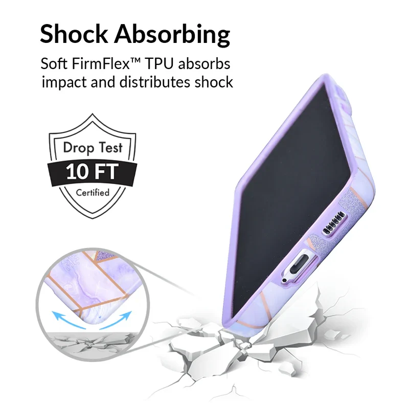 Purple Geometric Marble Samsung Case - Image 59