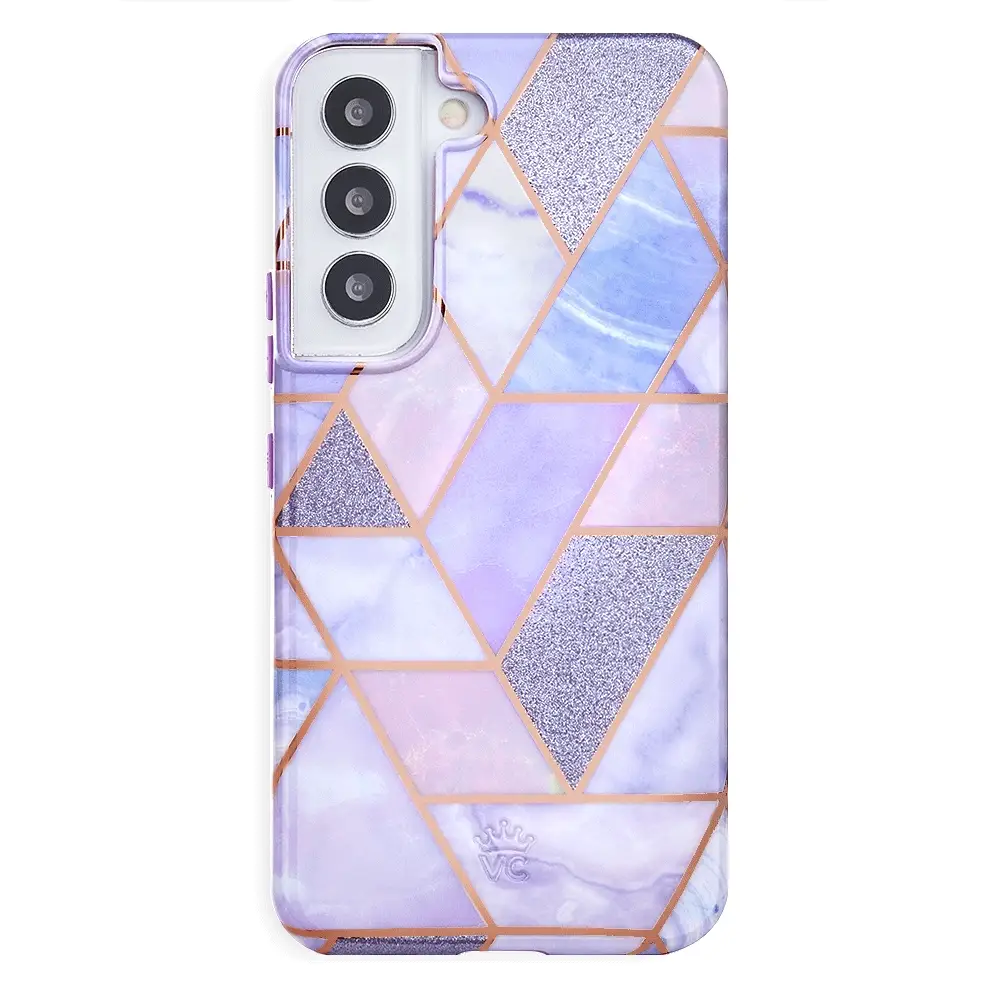 Purple Geometric Marble Samsung Case - Image 62