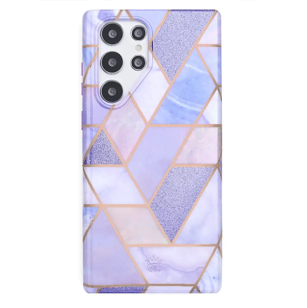 Purple Geometric Marble Samsung Case - Image 72