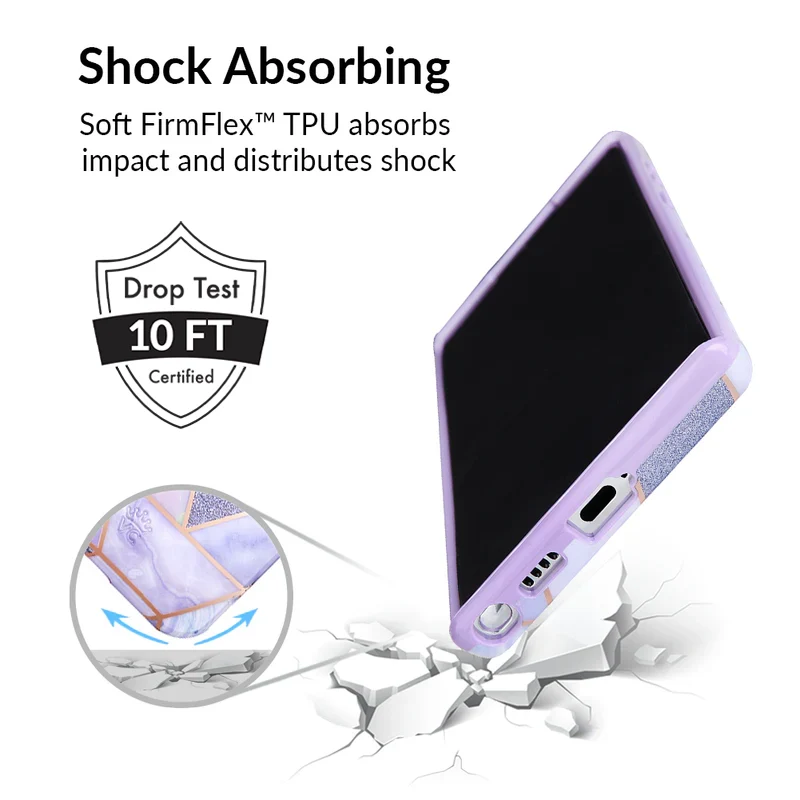 Purple Geometric Marble Samsung Case - Image 74