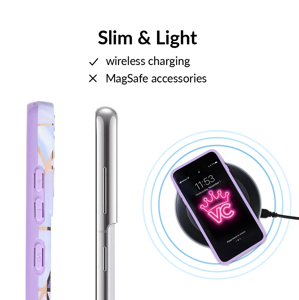 Purple Geometric Marble Samsung Case - Image 76