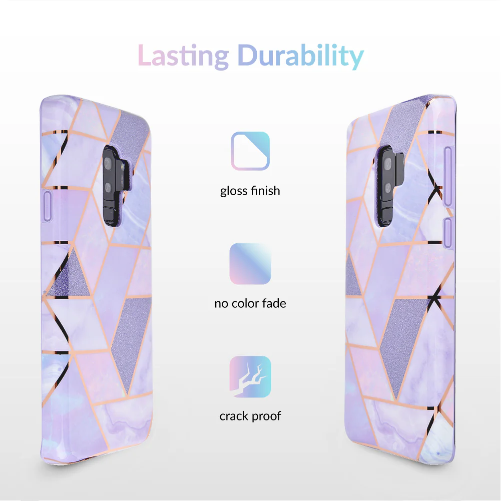 Purple Geometric Marble Samsung Case - Image 9