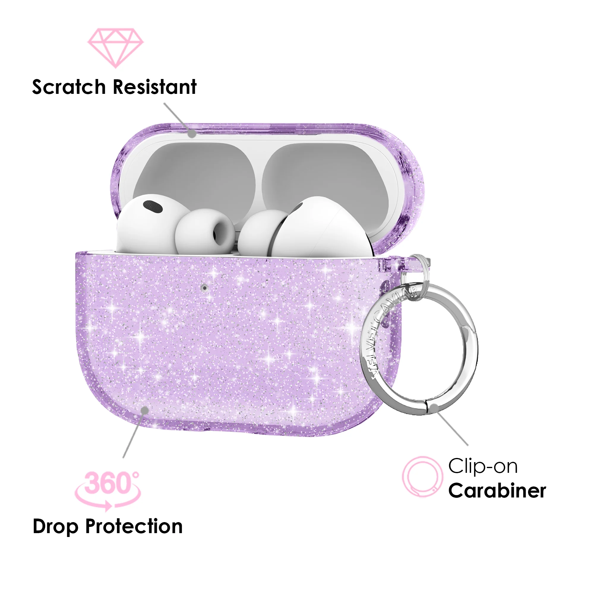 Lilac Stardust AirPod Case - Image 23