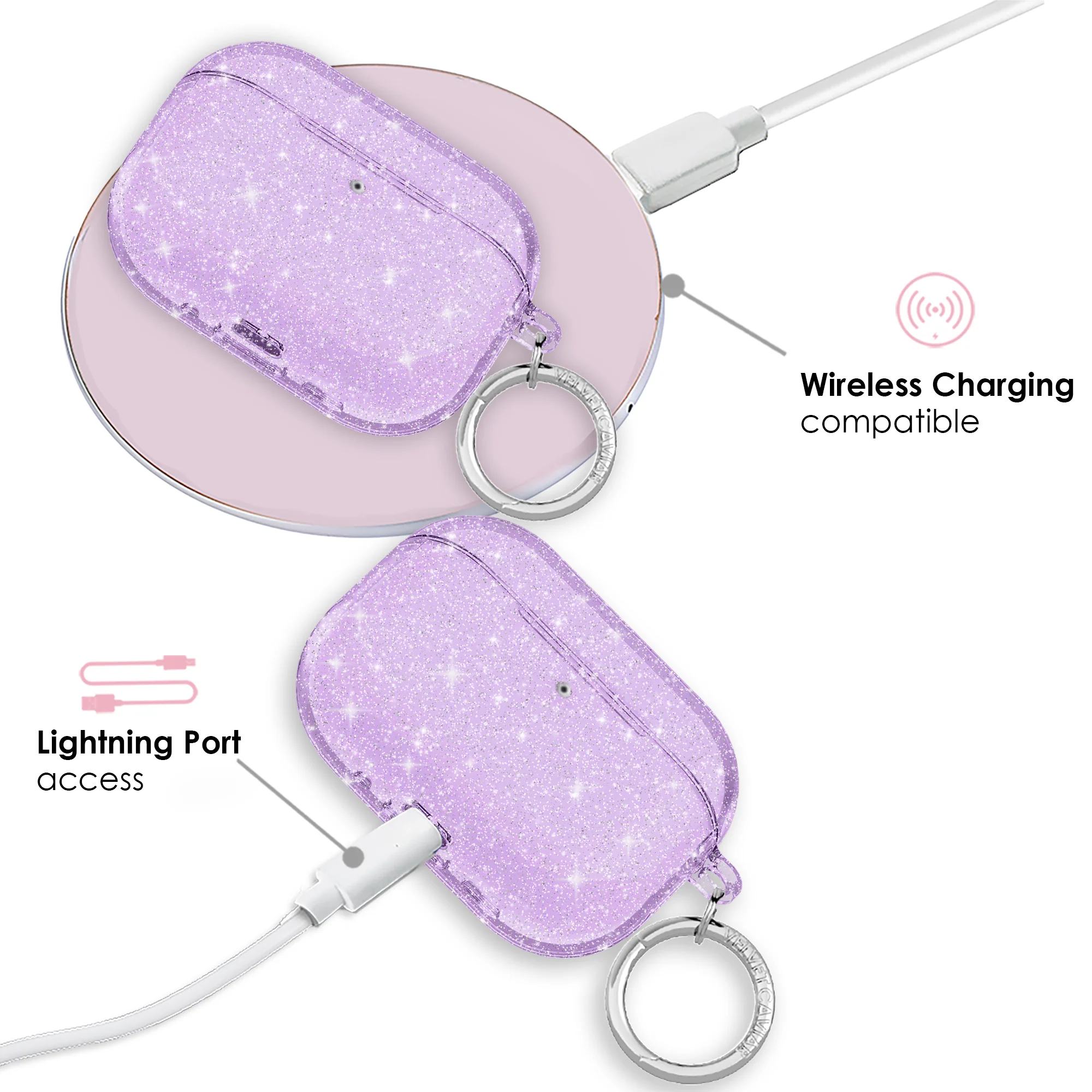 Lilac Stardust AirPod Case - Image 24