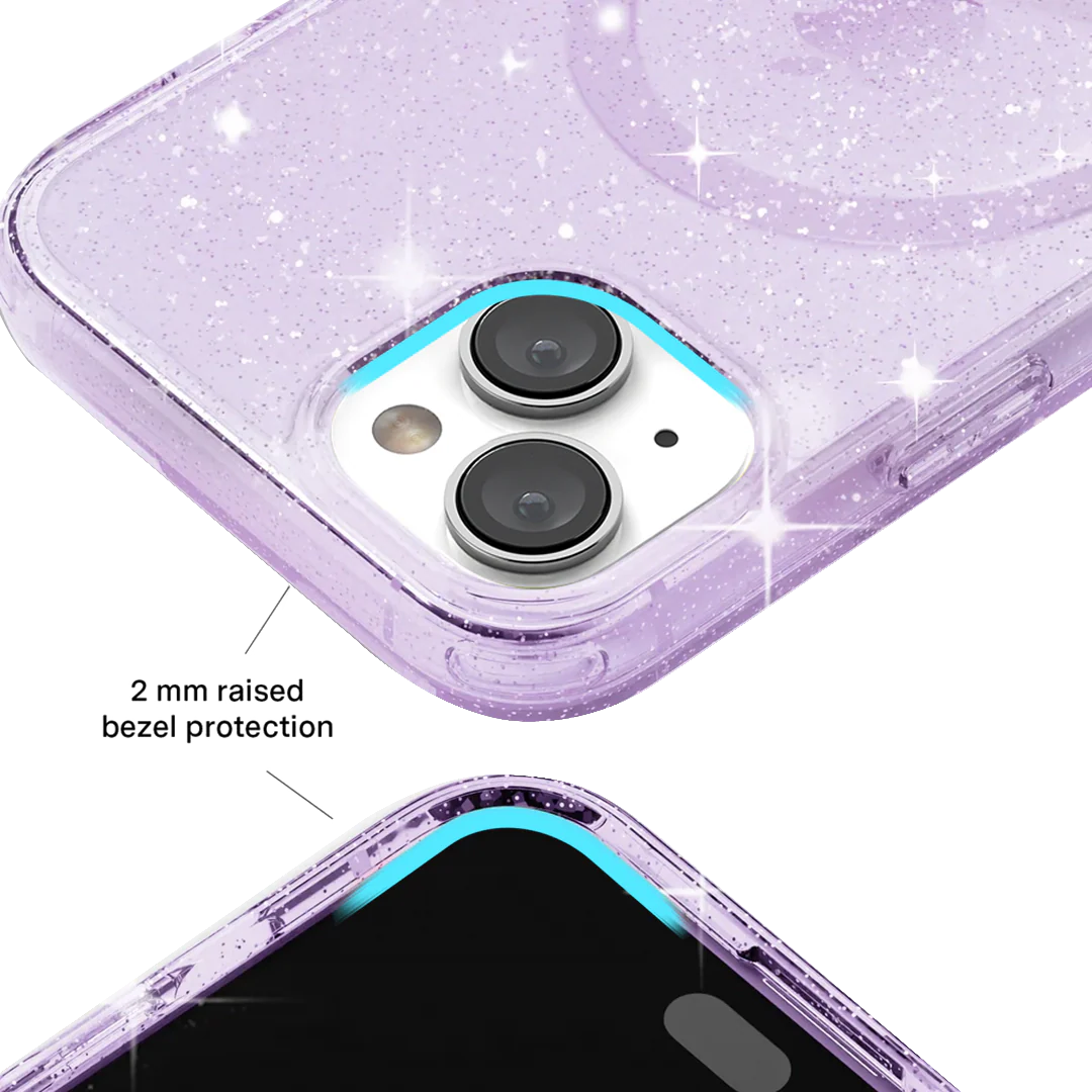 Lilac Stardust Glitter iPhone Case - Image 113