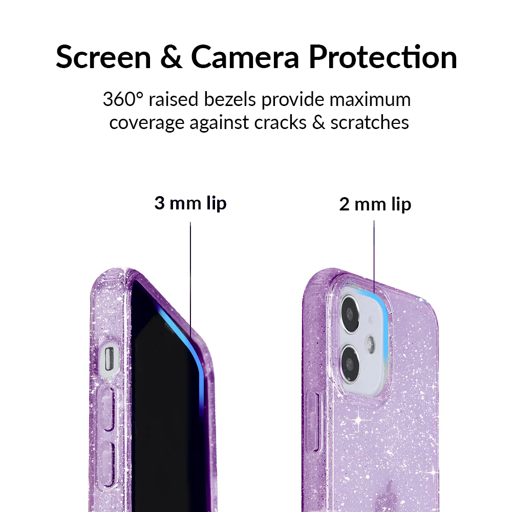 Lilac Stardust Glitter iPhone Case - Image 12