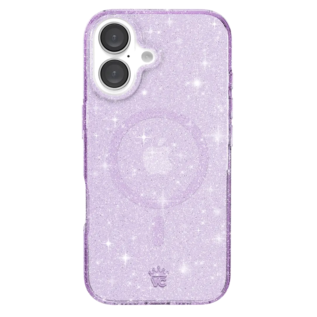 Lilac Stardust Glitter iPhone Case - Image 132
