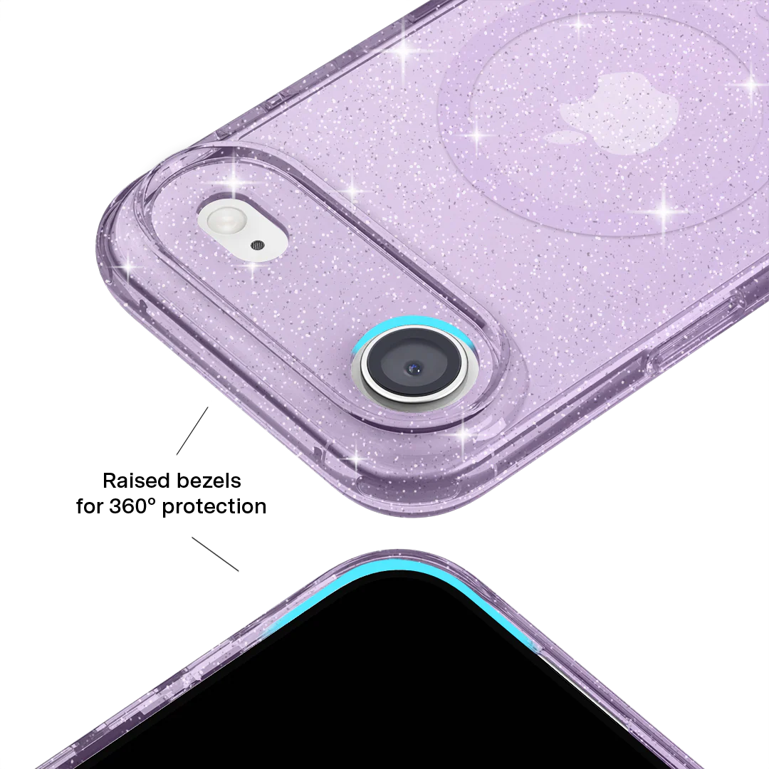 Lilac Stardust Glitter iPhone Case - Image 149