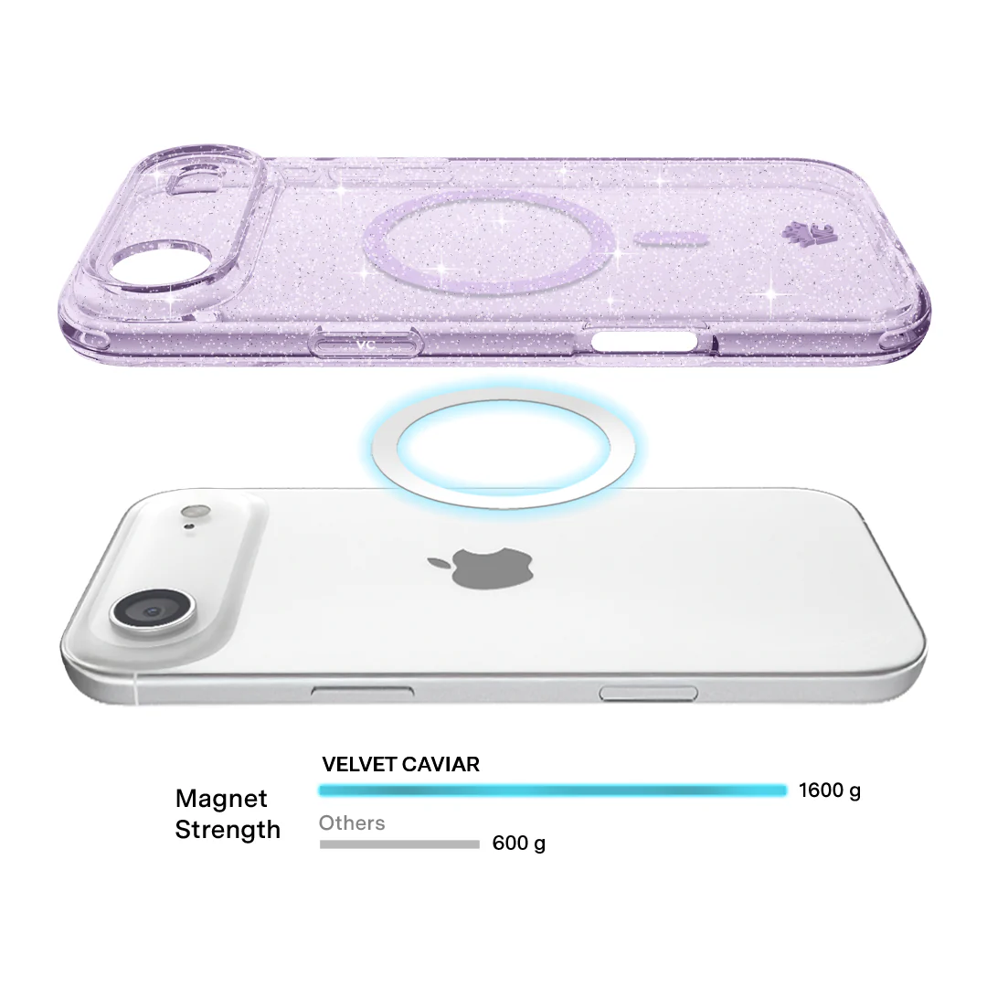Lilac Stardust Glitter iPhone Case - Image 150