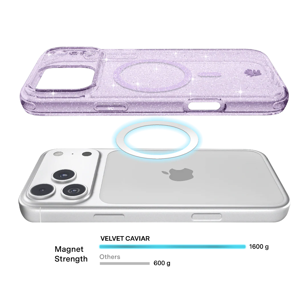 Lilac Stardust Glitter iPhone Case - Image 160