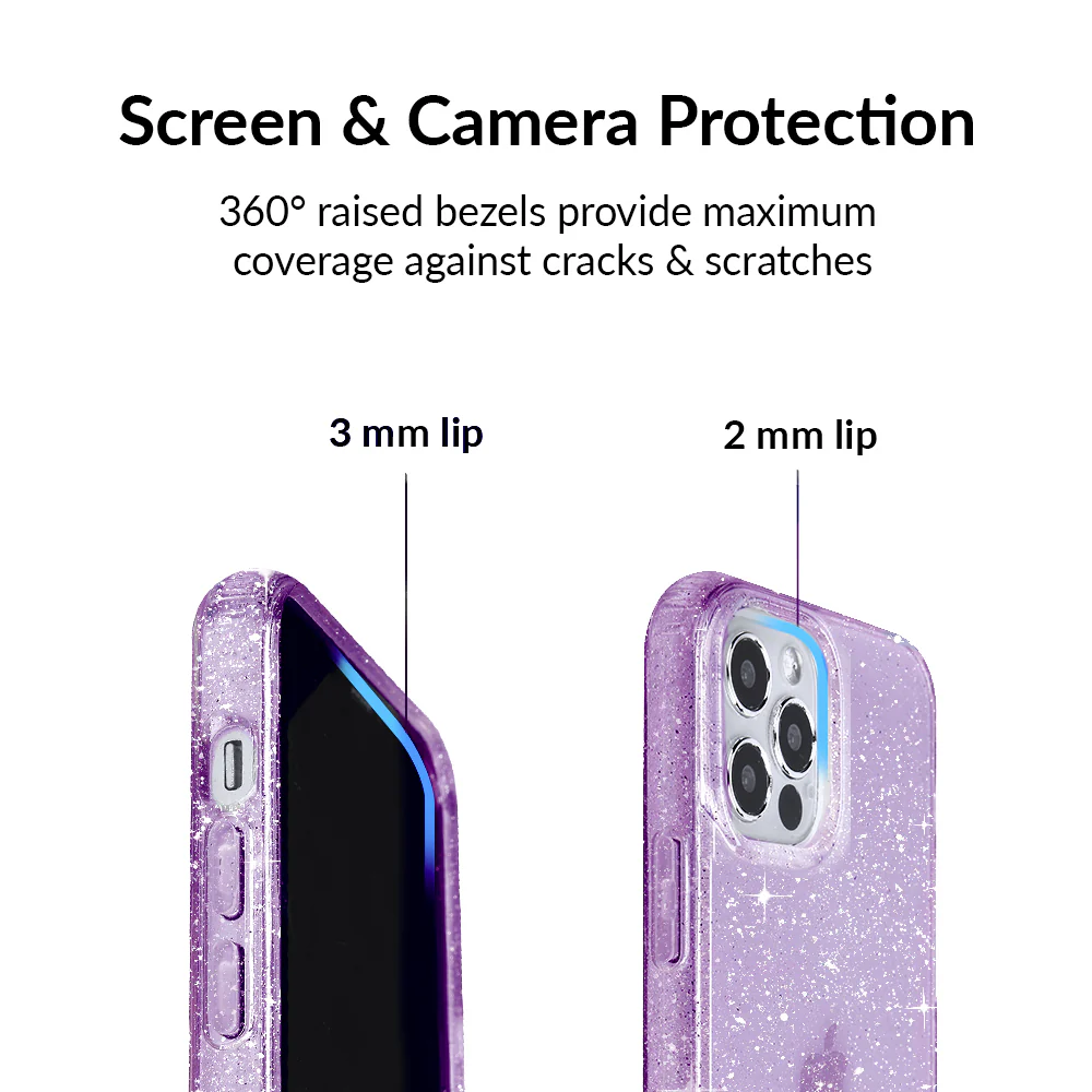 Lilac Stardust Glitter iPhone Case - Image 22
